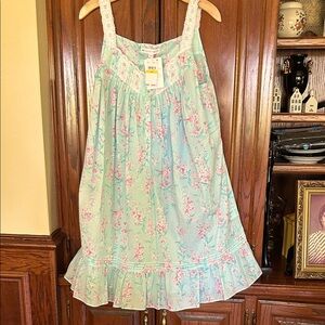Floral Lace Trim Nightgown